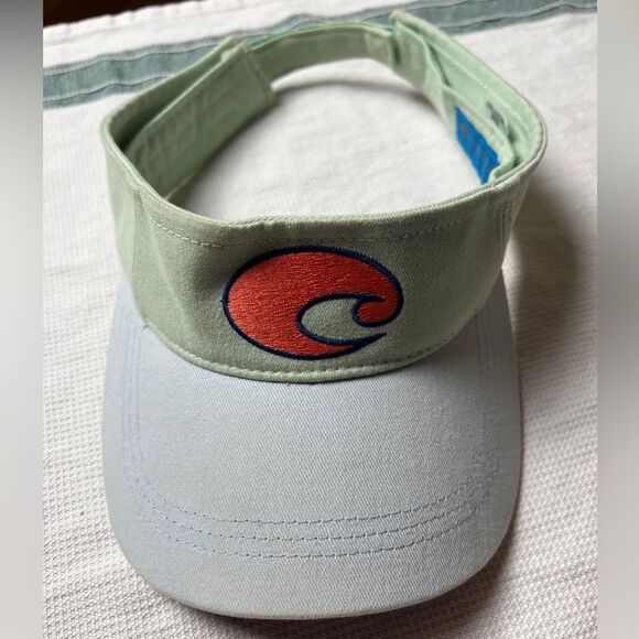 Costa Teal and Green with Orange Logo Adjustable Visor - Picture 1 of 6